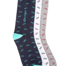 Allen Cooper Multicolor Printed Socks - Pack of 3-picture-19