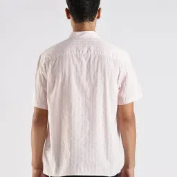 CALVIN KLEIN JEANS Pink Cotton Regular Fit Striped Shirt image 2