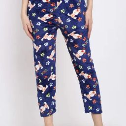 NEUDIS Navy Printed Lounge Pants-picture-36