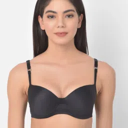 Clovia Black Under Wired Padded Push Up Bra image 1