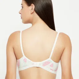 Clovia White Non Wired Non Padded Full Coverage Bra image 2