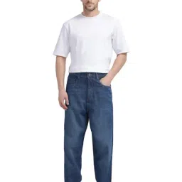 Rare Rabbit Blue Comfort Fit Solid Jeans image 5