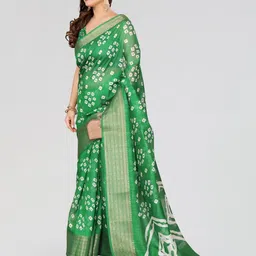 Moda Rapido Bandhani Zari Saree image 2