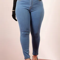 Miss Chase A+ Women Skinny Fit High-Rise Light Fade Stretchable Jeans-picture-27