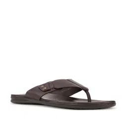 Hush Puppies by Bata Men's Chocolate Brown Thong Sandals image 2