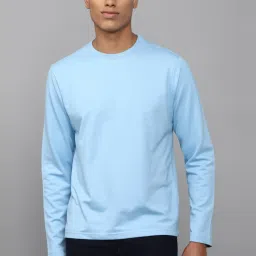 allen solly Men Blue Crew Neck Full Sleeves Casual Sweatshirt image 1
