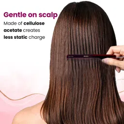 Agaro Hand Made Tail Comb with Brown Steel Pin image 4