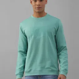 Allen Solly Sea Green Cotton Regular Fit Printed Sweatshirt-picture-41