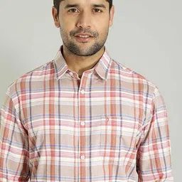 Indian Terrain Men Slim Fit Checked Casual Shirt-image-40