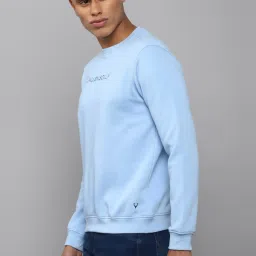 allen solly Men Blue Crew Neck Full Sleeves Casual Sweatshirt image 3