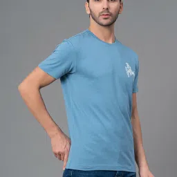 Red Tape Blue Regular Fit Graphic Print Cotton Crew T-Shirt image 3