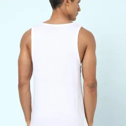 Ajile by Pantaloons White Cotton Slim Fit Striped Vest image 2
