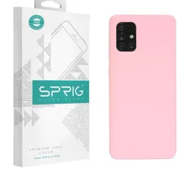 Sprig Liquid Silicone Back Cover for SAMSUNG Galaxy A71 (Pink)-image-59