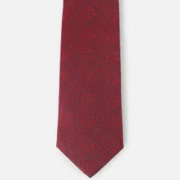 Peter England Red Embroidered Tie Pocket Square & Cufflink Gift Set image 3