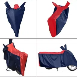 Auto Pearl Waterproof Two Wheeler Cover For Ducati Panigale (Red & Blue) image 2