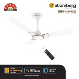 Atomberg Erica Smart Snow White 1200 mm BLDC Motor Ceiling Fan with Remote image 2