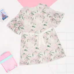 Pantaloons Junior Lily White Mauve Dress-picture-17