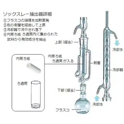 AS ONE Soxhlet Extractor 300 ml, EX92A-1-3 image 2