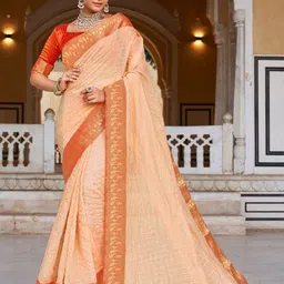 ASISA Woven Design Zari Silk Cotton Saree-picture-19