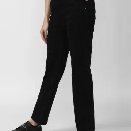 Forever 21 Black Regular Fit Raw Denim Jeans image 3