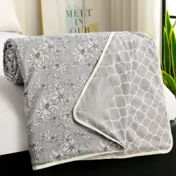 Story@Home Grey Cotton Reversible AC Summer Dohar (Single) image 5