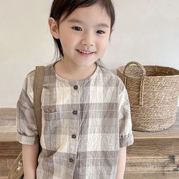 LULU & SKY Girls Relaxed Fit Tartan Checks Checked Casual Shirt-picture-28