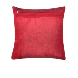 HOSTA HOMES Maroon & Gold Velvet Cushion Covers - Set of 2 image 3