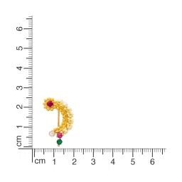 Waman Hari Pethe Jewellers 18k Gold Nosepin for Women image 3