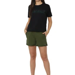 Solly by Allen Solly Green Regular Fit Shorts image 4