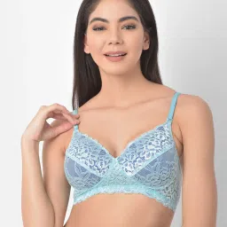 Clovia Blue Non Wired Padded T-Shirt Bra image 1