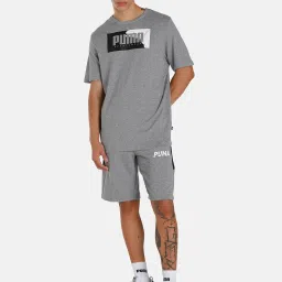 Puma Grey Regular Fit Cotton Shorts image 5
