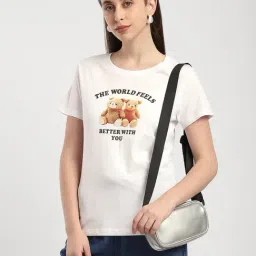 R&B White Cotton Graphic Print Regular Fit T-Shirt-picture-15