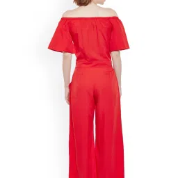 Belle Fille Red Full Length Jumpsuit image 2