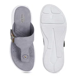 DOCTOR EXTRA SOFT Women Open Toe Slip-On Flats image 2