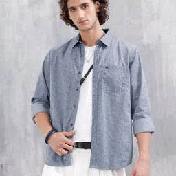 WROGN Slim Fit Abstract Printed Cotton Casual Shirt-picture-8
