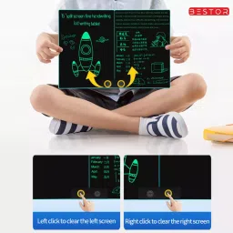 Bestor 381 mm(15 Inch) Blue and Black Writing Tablet LCD Display, BE-14 image 2