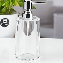 Kookee Transparent Abstract Plastic Soap Dispenser-picture-23