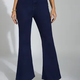 Miss Chase Women Bootcut High-Rise Stretchable Jeans-image-58