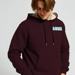 MaverIQ Men Printed Hooded Sweatshirt image 4