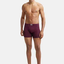 Jockey Men Burgundy Solid Trunks 8008-0101 image 5