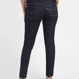 levi's Women's 711 Blue Skinny Fit Mid Rise Jeans image 3