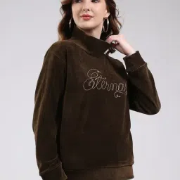 Monte Carlo Dark Brown Regular Fit Sweatshirt image 4