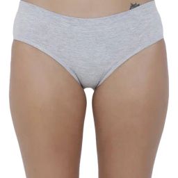 BASIICS by La Intimo Grey Melange Hipster Panty-picture-1