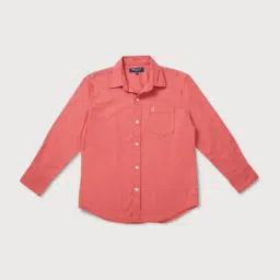Gini & Jony Boys Coral Solid Full Sleeves Shirt-picture-48
