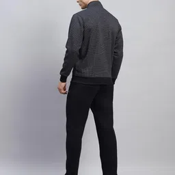 monte carlo Mens Self Design Mock Neck Full Sleeve Tracksuit (224066565) image 4