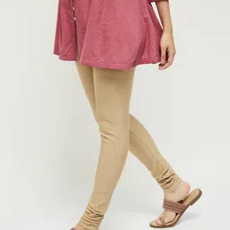 max Women's Regular Fit Mid Rise Churidar image 3