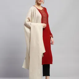 monte carlo Womens Solid Shawl_224SHW7093 image 4