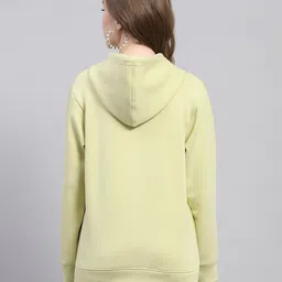 monte carlo Solid Rust Hooded Neck Full Sleeve Sweatshirt for Womens image 4