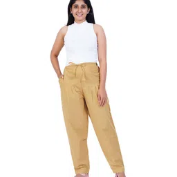 happy bunny Salwar Pant - Modern Style Pure Cotton for Women - Ethnic Semi Patiala Trouser - Office,Home - All Day Comfort Wear with Drawstring image 3