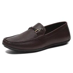 monte carlo Mens Solid Slip on Genuine Leather Loafers (201818FW) image 1